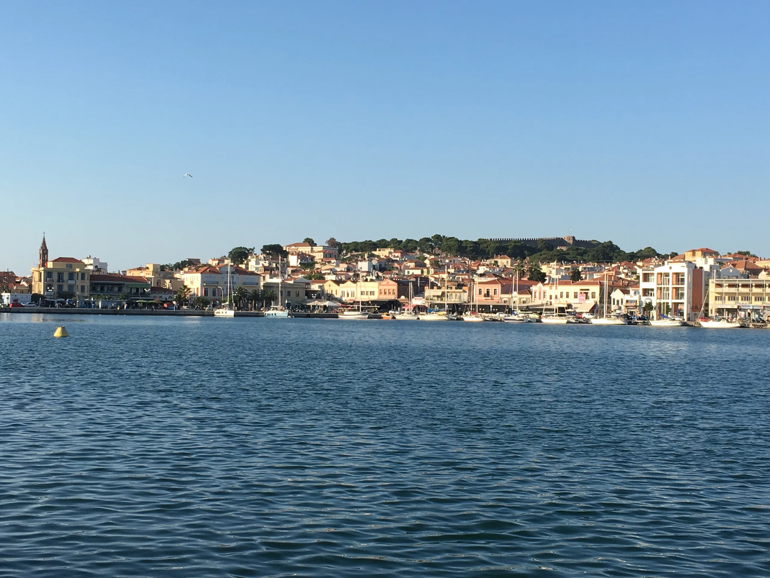 Vedere panoramica din capitala insulei Lesbos, Mytilene