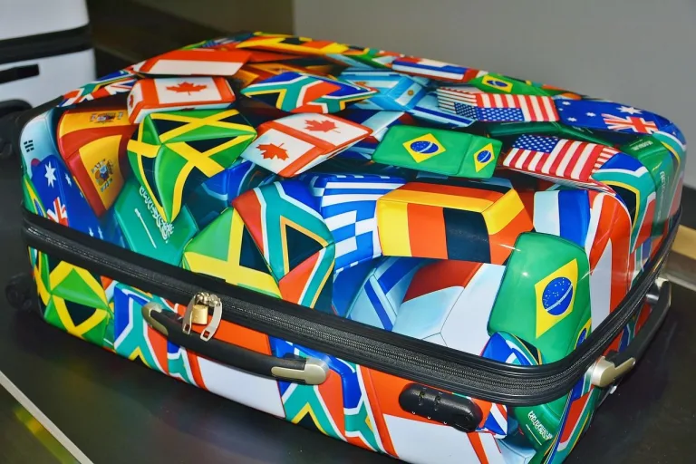 Valiza multicolora