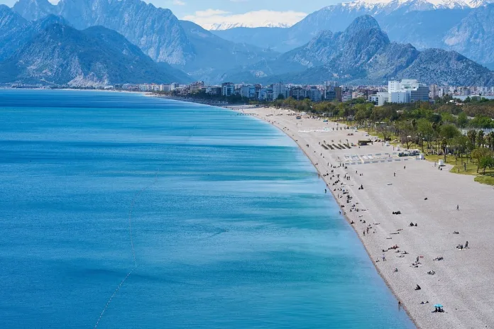 turcia-antalya Plaja din Antalya, Turcia