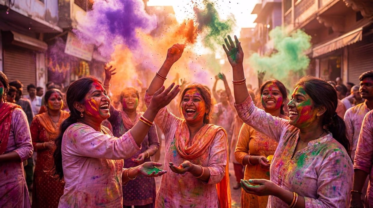 Festivalul Holi, India