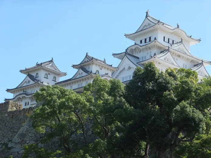 japonia-himeji-castel Castelul Egretei Albe din Himeji