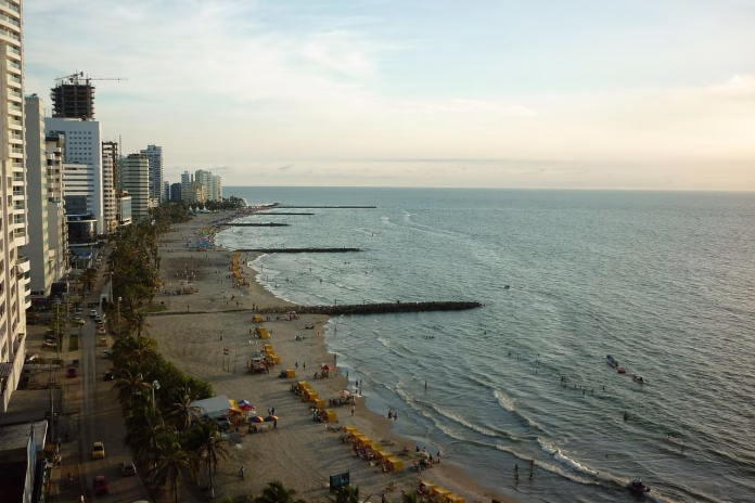 columbia-cartagena-plaja Plaja din Cartagena, Columbia